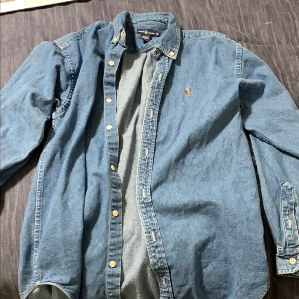 Ralph Lauren denim button down polo